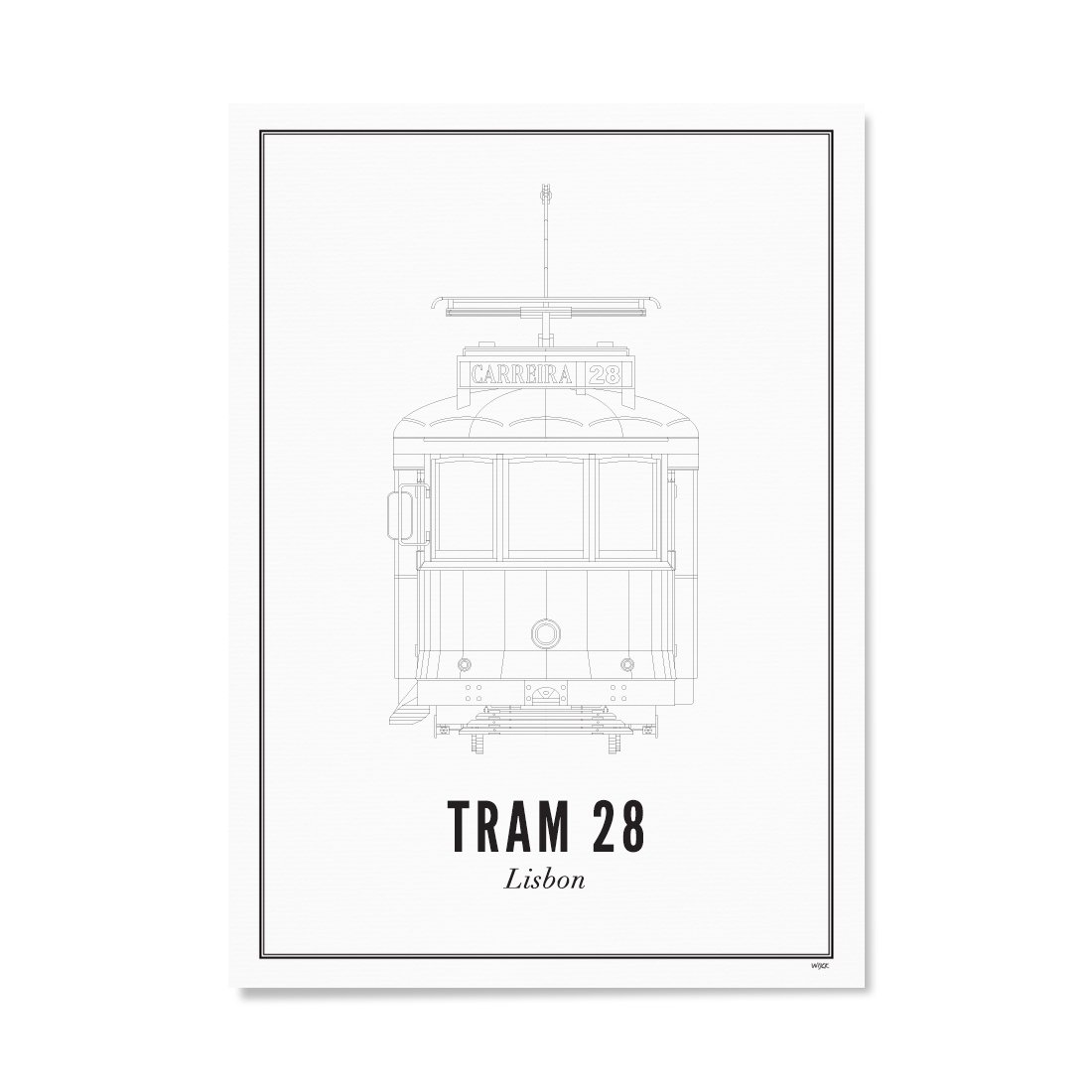 Poster von Lissabon - Tram 28 | WIJCK.